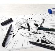 Coffret Initiation Dessin Manga Feutres Pitt Artist Pens Faber Castell