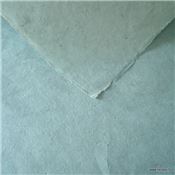 Papier népalais uni couleur Bleu Glacier 50x75 cm