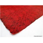 Papier népalais Lokta Foulard noué Rouge Feuille 50x75 cm