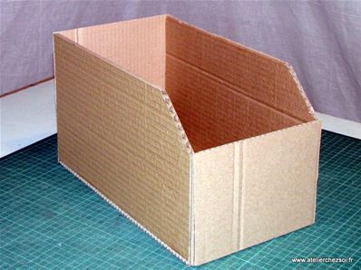 Tuto DIY Casier en carton - casier assemblé
