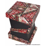 Le tabouret en carton Halli de Michle - Dcoration papier artisanal