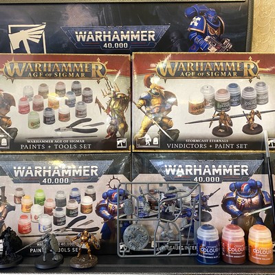[Miniatures] Kits peintures, outillages et Kit complet crations de figurines Warhammer 