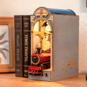 Kit Maquette Book Nook à fabriquer Time Travel 18x10x25 cm TGB04  Serre-livres Ruelle 3D miniature