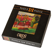 Mini-Puzzle Q Casse-tête Art 66 pièces Ferme Gauguin 12.5x12.5 cm Curiosi