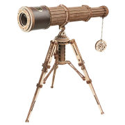 Maquette en bois Télescope Monoculaire 33 cm avec Trépied ST004 314 pièces Rokr