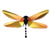 Kit de fabrication 1 Libellule Jaune 18 cm Anisoptera Dragonfly Assembli