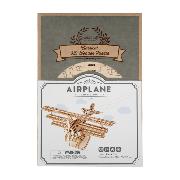 Maquette Bois Avion Triplan 21cm Puzzle 3D de 145 pièces TG301 Rolife