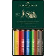Crayons de couleur Polychromos Boîte métal 24 couleurs Faber Castell