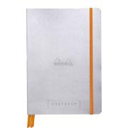 Carnet A5 Pointillés 240p numérotées GoalBook Rhodia Gris Argent