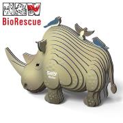 Mini-maquette Eugy Rhinocéros 8.6 cm à construire en Carton 3D