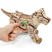 Maquettes mécanique en bois Chien 220 pièces 25cm Puzzle 3D Puppy Ewa Eco Wood Art