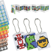 Kit Pixels 3 Porte-Clés Fun et  Livret 38 modèles Pixel Hobby