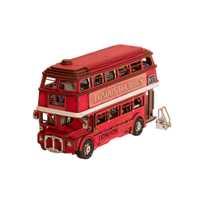 Kit Maquette 3D Puzzle London Bus Tour 19x8x11cm TGM02 Creation Set Rolife