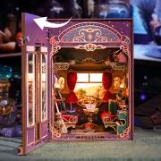Kit Maquette Book Nook Cabine de Train Voyage Magique 22x16x22 cm TQ441 Magical Journey Miniature 3D ToneCheer