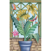 Carte 3D Véranda Verte 16x16 Décor en relief avec enveloppe