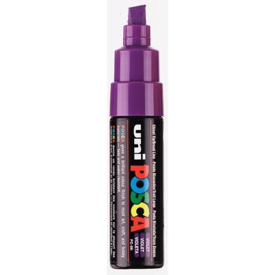 Marqueur Peinture Posca PC8K Violet Pointe large biseautée 8 mm