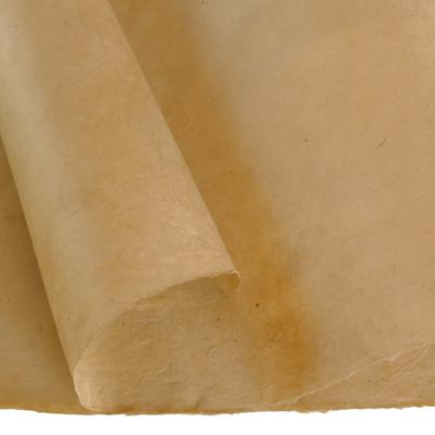 Papier népalais uni couleur Beige Feuille 50x75 cm Lokta Fait-main