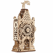 Ugears Maquette Bois Ancienne Tour Horloge  20 cm Puzzle 3D Mécanique  44 pièces