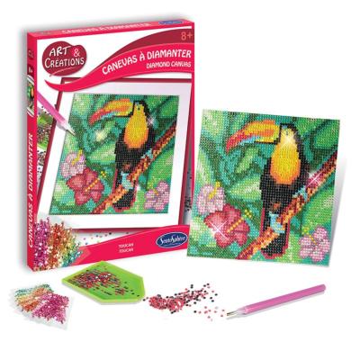 Kit Canevas à Diamanter Toucan 1 Tableau Art et Créations Sentosphère