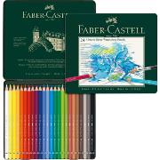 Crayons de couleur Aquarellables Albrecht Dürer Boîte métal de  24 couleurs Faber Castell