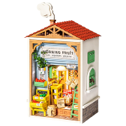 Kit Maquette Bois Ville miniature Boutique Primeur Morning Fruit Store 8.5x6.2x15.3 cm DS009 Rolife