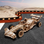 Maquette mécanique en bois Voiture de Course Formule1 29 cm 247 pièces LK505 Rokr