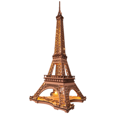 Kit Maquette 3D Tour Eiffel Lumineuse 22x22xH53 cm TGL01 Création Set Puzzle Rolife