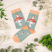 Chaussettes Femme Champignon Souris Bambou Taille unique 37-42 Wrendale