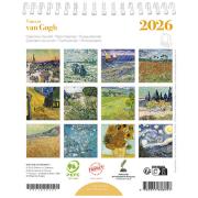 Mini-Calendrier Chevalet 2026 Vincent Van Gogh 12 illustrations 14X16 cm Ed du Désastre