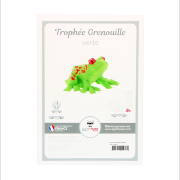 Kit de pliage Prédécoupé Grenouille Verte et Rouge Agent Paper