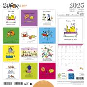 Calendrier mural 2025 Les Shadoks 12 illustrations 16 mois 30X30 cm Ed Desastre