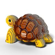 Mini-maquette Eugy Tortue Jaune 7.5 cm à construire en Carton 3D