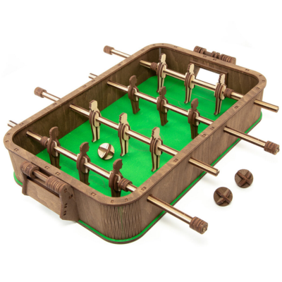 Maquette mécanique en bois Babyfoot 112 pièces 36×37×8cm Puzzle 3D Table Football Ewa Eco Wood Art