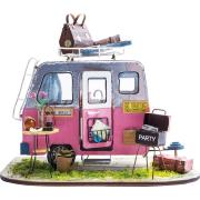 Kit Maquette 3D Caravane à fabriquer Happy Camper 20 cm DGM04 Rolife