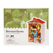 Kit Maquette Bois Ville miniature Jardin Récup Borrowed Garden 8.5x7x13 cm DS013 Rolife