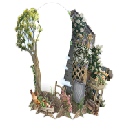 Carte 3D Cabanon de Jardin 16x16 Décor en relief avec enveloppe