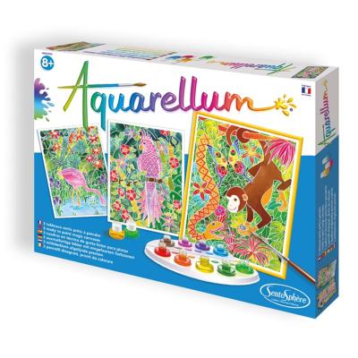 Kit Peinture Aquarellum Amazone 3 Tableaux 25x32cm Sentosphère