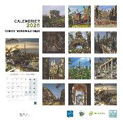Calendrier mural 2026 Chris Morin Eitner 12 illustrations 30X30 cm Blue Art Editions