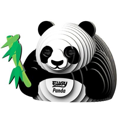 Mini-maquette Eugy Panda 5.6 cm à construire en Carton 3D