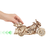 Maquette mécanique en bois Moto Bike 273 pièces 23×12×8cm Puzzle 3D Ewa Eco Wood Art