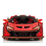 Maquette mécanique en bois Voiture de Course Rouge 237 pièces 21×9×6cm Puzzle 3D Ewa Eco Wood Art