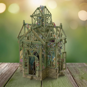 Carte 3D Véranda Verte 16x16 Décor en relief avec enveloppe