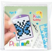 Kit Porte-Clés en Pixels Papillon à créer 3 x 4 cm Pixel Hobby