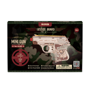 Maquette Bois Mini Pistolet semi-automatique 14.5cm Puzzle 3D de 125 pièces LQ502 Rokr