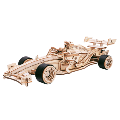 Maquette mécanique en bois Voiture de Course Formule1 29 cm 247 pièces LK505 Rokr