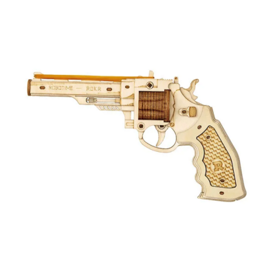 Maquette Bois Pistolet Corsac M60 24cm Puzzle 3D de 102 pièces LQ401 Rokr