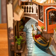 Kit Maquette Book Nook à fabriquer Romantic Venice 18x10x24 cm TGB08 Serre-livres Ruelle 3D miniature Rolife