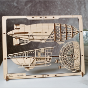 Ugears Maquette Cadre Bois Dirigeable Zeppelin Puzzle 2.5D