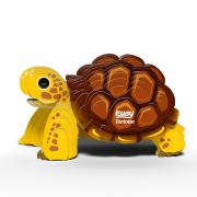 Mini-maquette Eugy Tortue Jaune 7.5 cm à construire en Carton 3D