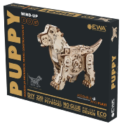 Maquettes mécanique en bois Chien 220 pièces 25cm Puzzle 3D Puppy Ewa Eco Wood Art